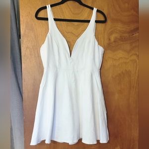 Lulu's Live Galore White Skater Dress